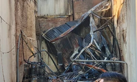 Ngôi nhà ở Hải Phòng bị thiêu rụi sau tiếng nổ lớn