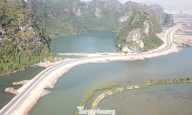 Trên công trường thi công đường bao biển hơn 2.000 tỷ nối TP Hạ Long - Cẩm Phả