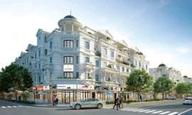 Phối cảnh nhà phố thương mại dự án Cityland Park Hills.