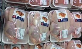 Giá gà tăng nhanh do tạm ngừng nhập từ Mỹ