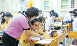 Một lớp học tại trường THPT Việt Đức, Hà Nội.Ảnh: Nhật Minh.