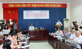 Cuộc họp báo của Vinastas công bố chất lượng nước mắm sau khảo sát trên toàn quốc. Ảnh: Minh Ngọc.