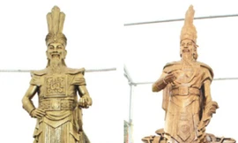 Chọn được hai mẫu tượng Hùng Vương