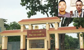Trại tạm giam T16 Bộ Công an, nơi hai tử tù trốn trại (ảnh lớn); Chân dung hai tử tù Thọ - Tình.