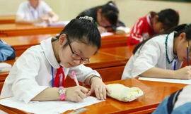 Dưới 1% học sinh trên toàn quốc sẽ phải thi vào lớp 6. Ảnh: H.H.