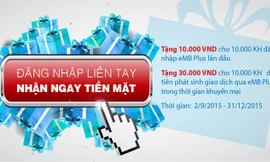 MB tặng quà ngay cho khách đăng ký mới DV ngân hàng điện tử