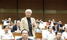 Đại biểu Dương Trung Quốc chất vấn tại kỳ họp Quốc hội khóa XIV, kỳ họp thứ tư. Ảnh: Nhật Minh.