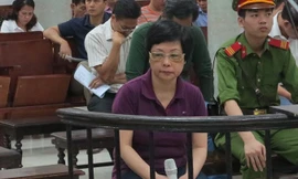 Bị cáo Châu Thị Thu Nga tại tòa sơ thẩm.