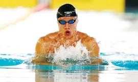 Kình ngư Việt kiều Lê Nguyễn Paul ghi đậm dấu ấn ở giải bơi VĐQG đang diễn ra. Ảnh: SGGP.