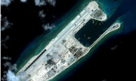 Đá Chữ Thập thuộc quần đảo Trường Sa của Việt Nam đang bị phía Trung Quốc chiếm đóng trái phép. (Nguồn: Reuters)
