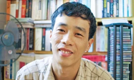 Nhà văn Nguyễn Bình Phương. Ảnh: Nguyễn Đình Toán.