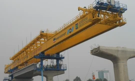 Thi công gói thầu số 2 (đoạn đi trên cao) dự án tuyến metro số 1.