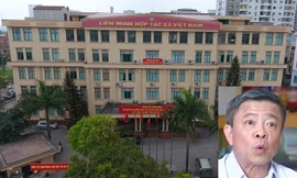 Ông Võ Kim Cự (ảnh nhỏ) và Trụ sở liên minh hợp tác xã Việt Nam. Ảnh: Mạnh Thắng.