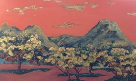 Một tác phẩm sơn mài của Vũ Anh Tuấn.