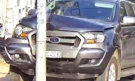 Xe ô tô của nhóm buôn lậu thuốc lá đâm trọng thương hai cảnh sát giao thông tỉnh Bình Dương.