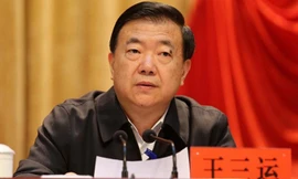 Vương Tam Vận khi còn là Bí thư tỉnh ủy Cam Túc.