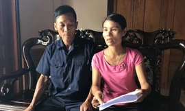 Vợ chồng cô Đỗ Thị Hồng Huế.