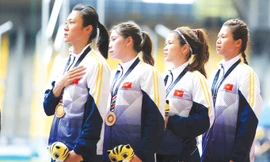 Điền kinh Việt Nam được thưởng lớn với chiến tích giành 17 HCV, chiếm hơn 1/3 số HCV của môn điền kinh tại SEA Games 29. Ảnh: VSI.