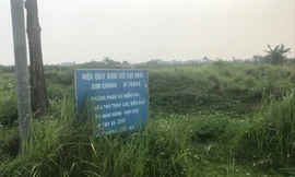 Dự án KĐT Kim Chung-Di Trạch (huyện Hoài Đức) trên 140ha sau gần 10 năm triển khai đến nay vẫn bị bỏ hoang.
