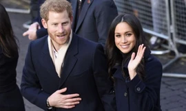 Cặp uyên ương Harry và Mehgan Markle.