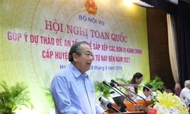 Phó Thủ tướng Thường trực Trương Hòa Bình phát biểu chỉ đạo hội nghị. Ảnh L.S.