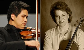 Nghệ sĩ Bùi Công Duy và nghệ sĩ Susan Dubois.