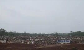 Bãi chôn lấp rác thải.