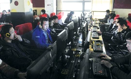 Trong một quán café internet tại Hợp Phì, tỉnh An Huy, Trung Quốc. Ảnh: Today Online.