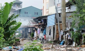 Người dân xóm chài đã ổn định nơi ở mới.