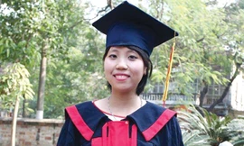 Quyên ngày tốt nghiệp đại học.