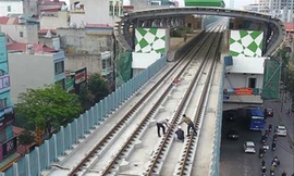 Dự án đường sắt Cát Linh - Hà Đông sử dụng vốn vay ODA chậm tiến độ, tăng vốn đầu tư nhiều lần. ẢNH:SỸLỰC.