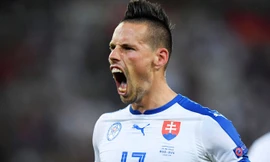 Hamsik chính là nhân tố tạo nên sự khác biệt, giúp Slovakia đánh bại tuyển Nga. Ảnh: GETTY IMAGES.