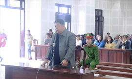 Bị cáo Đào Tấn Cường tại phiên tòa. Ảnh: Nguyễn Thành.