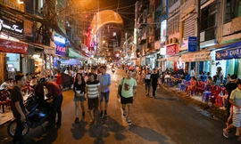 Phố đi bộ Bùi Viện chính thức đi vào hoạt động