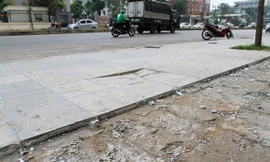 Xử lý nghiêm việc lát đá sai quy trình