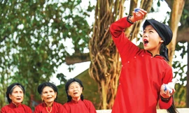 Hát xoan Phú Thọ. Ảnh: Nguyễn Á.