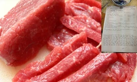 Người tiêu dùng băn khoăn, liệu thịt bò mà họ ăn có nằm trong số hàng ngàn tấn thịt trâu phù phép? (ảnh lớn) Biên bản làm việc giữa Đội quản lý thị trường số 14 và Cty TNHH một thành viên đầu tư và phát triển nông nghiệp Hà Nội - xí nghiệp Bắc Hà (ảnh n