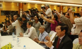 Đại hội thu hút quan khách và báo chí. Ảnh: Xuân Ba.