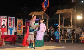 Trích đoạn bài chòi cổ “Lục Vân Tiên và Kiều Nguyệt Nga”.