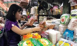 Ớt bột tại chợ ở TPHCM.