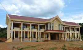 Điểm trường THCS Cư Pui hoang vắng.