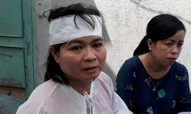 Người vợ thất thần trước sự ra đi đột ngột của anh An.