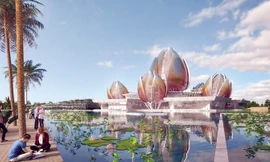 Hoa sen trở thành cảm hứng thiết kế Nhà hát opera ở Hà Nội.