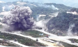 Siêu tàu sân bay Mỹ tập trận với Hàn Quốc