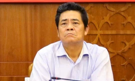 Ông Lê Thanh Quang phát biểu tại một hội nghị. Ảnh Báo Khánh Hoà.