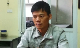 Nguyễn Đăng Hưng tại cơ quan Công an