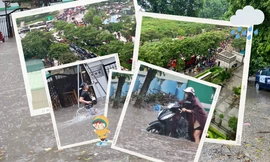 Hà Nội sau cơn mưa lớn: Khu vực Keangnam ngập sâu, 2 tiếng đồng hồ mới đi được 2km