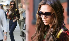 Jeans ống vẩy sành như Victoria Beckham