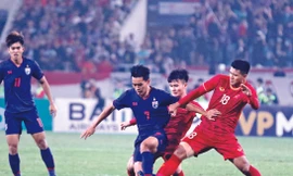 Ðội tuyển U22 Việt Nam đang sở hữu lứa tuổi cầu thủ trẻ nhưng dày kinh nghiệm thi đấu. Ảnh: Như Ý