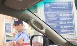 Trạm thu phí BOT Pháp Vân - Cầu Giẽ có số thu 57,9 tỷ đồng trong tháng 5. Ảnh: Anh Trọng
